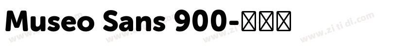 Museo Sans 900字体转换